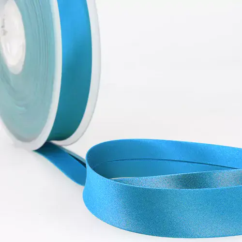 Satin Bias Binding Trim - 25m x 20mm - Steel Blue ID: S201D000\020