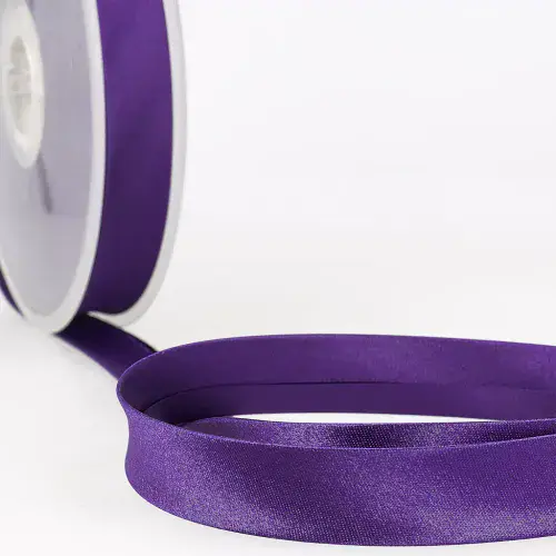 Satin Bias Binding Trim - 25m x 20mm - Violet
