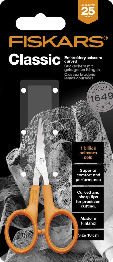 Scissors: Embroidery: Curved: 10cm/4in