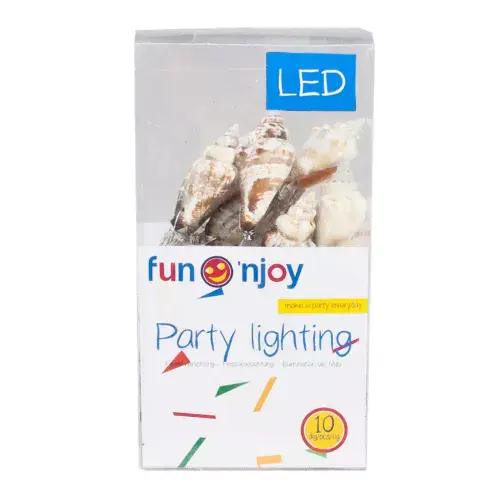 Sea Shells Battery Operated LED Fairy Chain Lights x 10