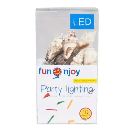 Sea Shells Battery Operated LED Fairy Chain Lights x 10