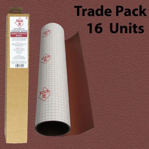 Self-Adhesive Lampshade Vinyl Metallic Embossed -Bronze -1460mm x 500mm - Trade Pack 16 units