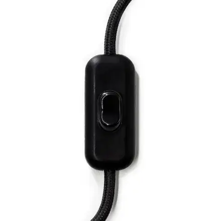 Single Pole In-Line Switch With Earth Terminal - Black