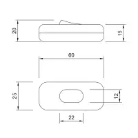 Single Pole In-Line Switch With Earth Terminal - Gold