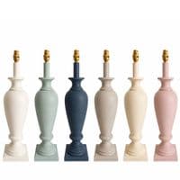 Sloan Roman Urn Table Lamp - Mango Wood - 570mm High