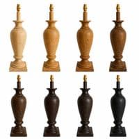 Sloan Roman Urn Table Lamp - Mango Wood - 570mm High