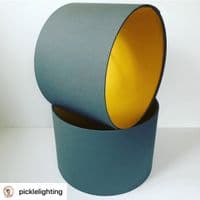 Spanish Gold - Satin Metallic  Self-Adhesive Lampshade Material 122cm - Stick-It ®