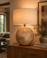 Sphere Table Lamp - Mango Wood - Large - 420mm High