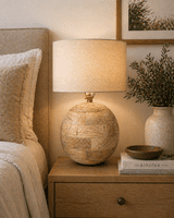 Sphere Table Lamp - Mango Wood - Small - 265mm High