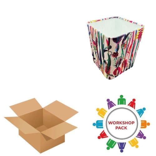 Square Waste Bin Workshop Pack - 30 Units ID: 9109
