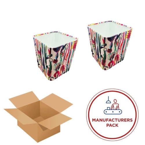Square Waste Paper Bin Manufacturers Pack - 30 units ID: 9105