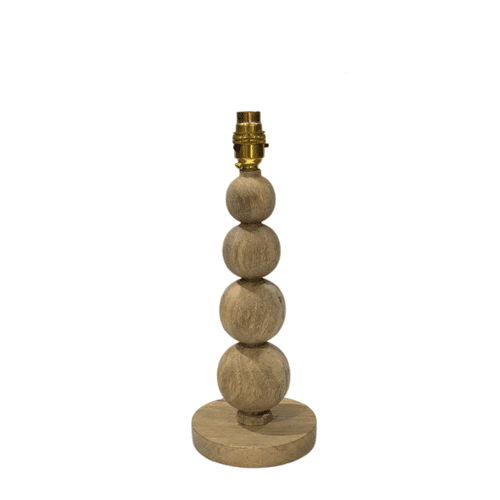 Stacked Sphere Table Lamp - Mango Wood - 350mm