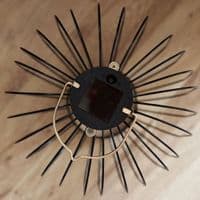 Steel Wire Solar Powered LED Cage Lantern - Outdoor - Black & Gold - 35cm High