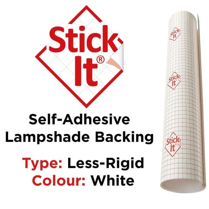 Stick-It ® - LESS-RIGID - Self-Adhesive Lampshade Material 146cm - White