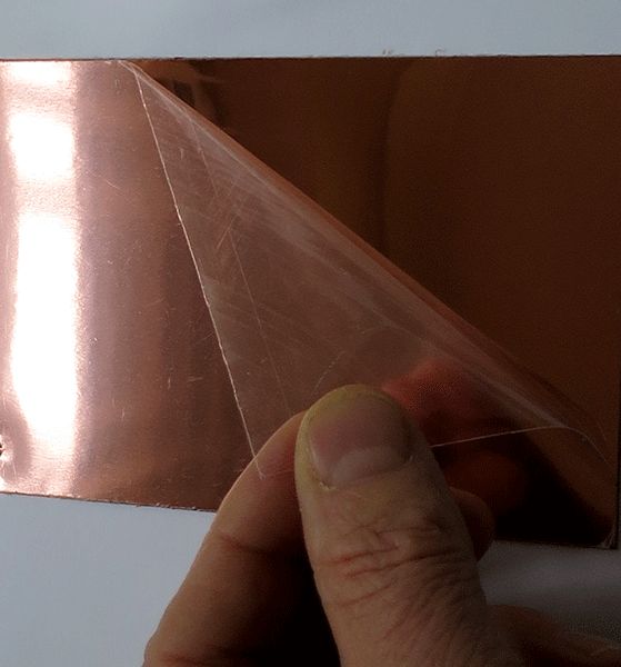 Stick-It ® Mirror Copper with Protective film lampshade making materials