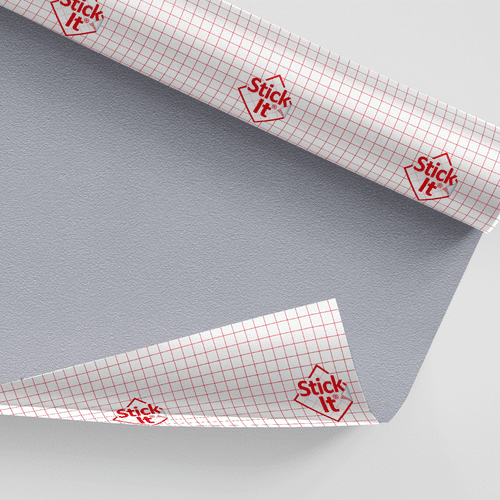 Stick-It ® Silver 150cm Self-Adhesive Lampshade Material