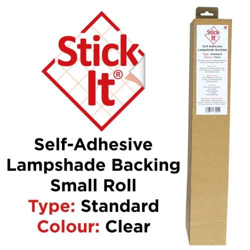 Stick-It ® Small Roll - Self-Adhesive Lampshade Vinyl - Clear - 1460mm x 500mm