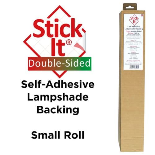 Stick-It ® Small Roll - Self-Adhesive Lampshade Vinyl Double Sided - White -1460mm x 500mm