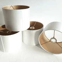 Stick-It ® Small Roll - Self-Adhesive Lampshade Vinyl Metallic Embossed - Gold -1460mm x 500mm