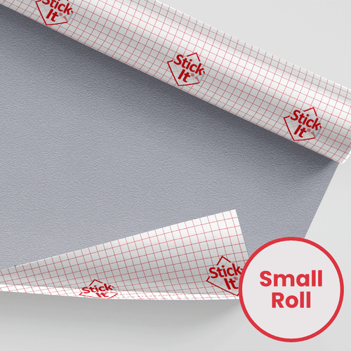 Stick-It ® Small Roll - Self-Adhesive Lampshade Vinyl Metallic Embossed - Silver -1460mm x 500mm