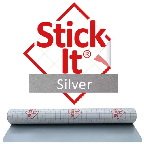 Stick-It ® Spanish Silver - Self-Adhesive Lampshade Material 122cm