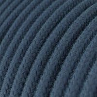 Stone Grey Cotton 3-Core Textile Cable