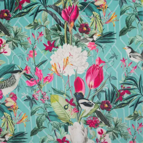 Supreme Printed Velvet - Patagonia Mint 148cm