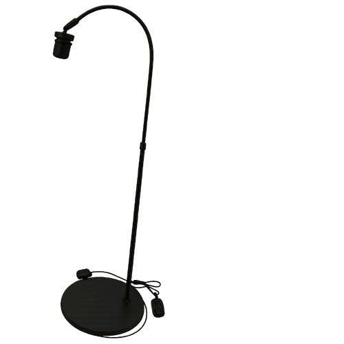 Teramo Black Metal Floor Lamp - Fischer and Honsel