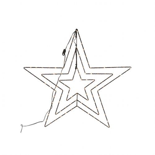 Three Layer Star 120 LED With Timer - 60cm (Black)