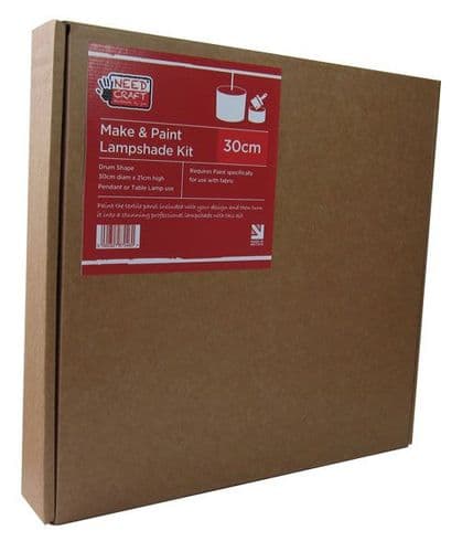 Trade Pack 24 x Make & Paint - 30cm Drum Lampshade Making Kit