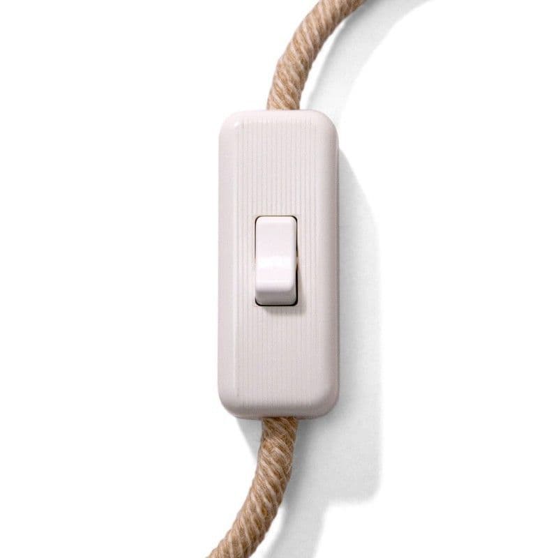 Unipolar Wire Breaker Push Rocker Switch - White