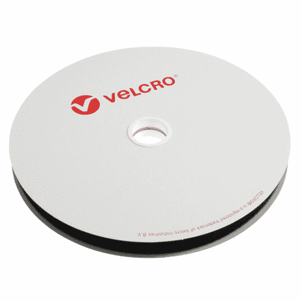Velcro HOOK ONLY Tape: Sew-In: 25m x 20mm: Black