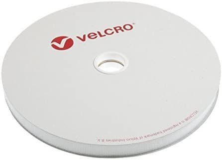 Velcro HOOK ONLY Tape: Sew-In: 25m x 20mm: White ID: 2V10H20\WHT