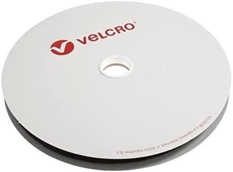 Velcro LOOP ONLY Tape: Self-Adhesive: 25m x 20mm: Black