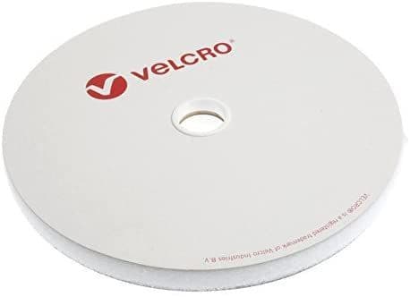 Velcro LOOP ONLY Tape: Self-Adhesive: 25m x 20mm: White