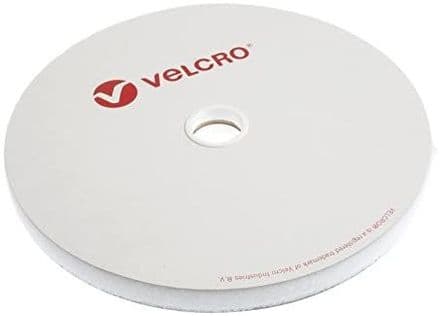 Velcro LOOP ONLY Tape: Sew-In: : 25m x 20mm: White