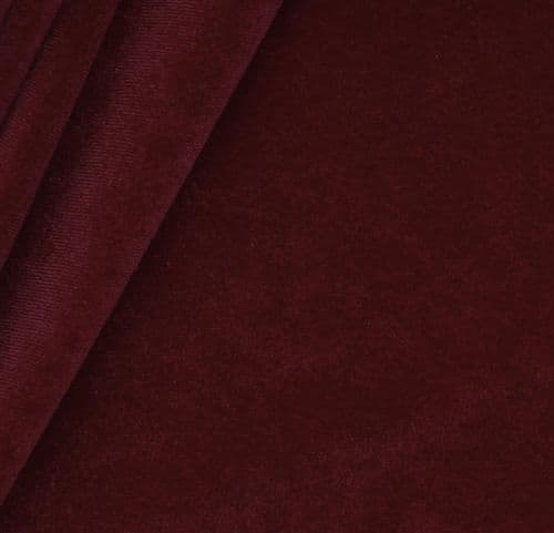 Venetian Velvet Fabric 150cm - 922 (Burgundy)