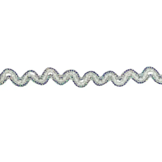Wavy Beaded Trim Lilac 12mm x 10mtrs