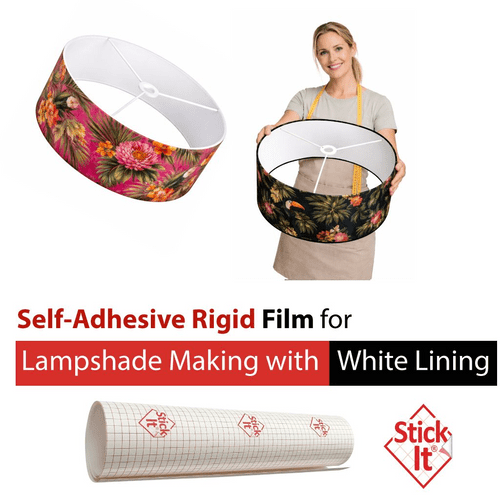 White - Self-Adhesive Lampshade PVC Film