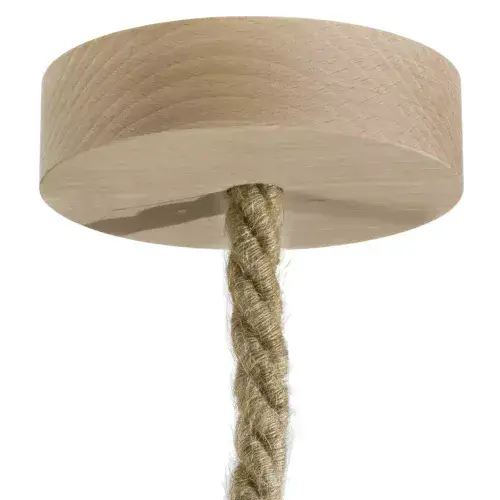 Wooden Ceiling Rose Kit For XL Cable - Natural