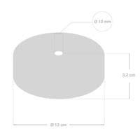 Wooden Ceiling Rose Kit with 1 Hole -Dark Wood