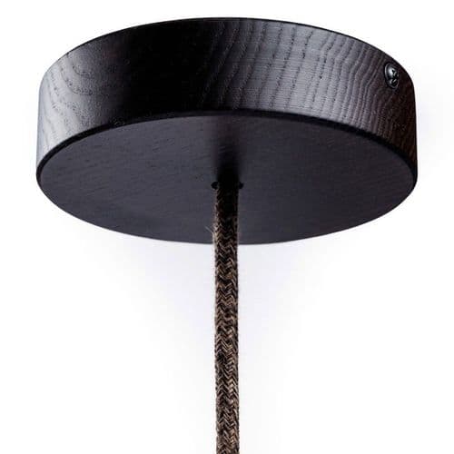 Wooden Ceiling Rose Kit with 1 Hole -Dark Wood
