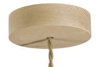 Wooden Ceiling Rose Kit with 1 Hole - Natural Wood