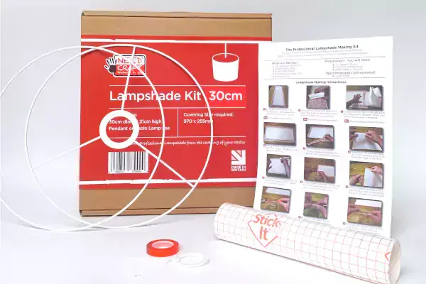 needcraft 30cm drum lampshade kit contents