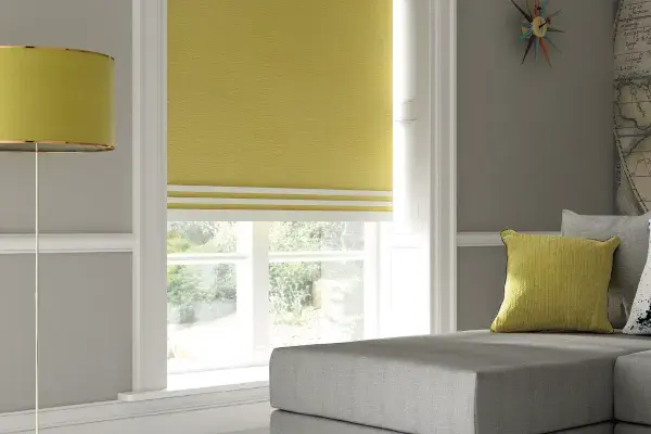 Matching blinds and lampshade