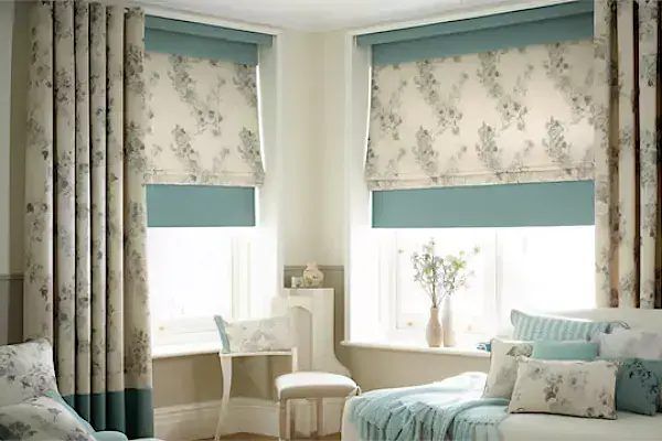 Matching curtains and blinds
