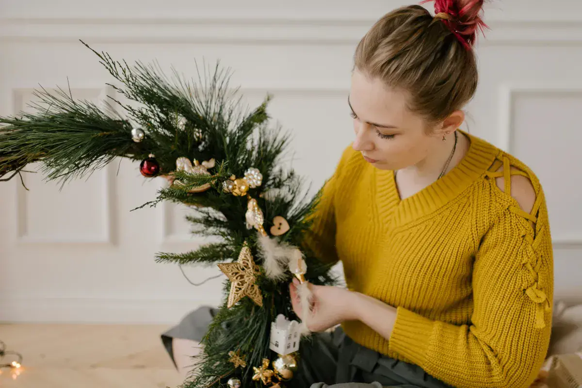 Wreath-making craft project
