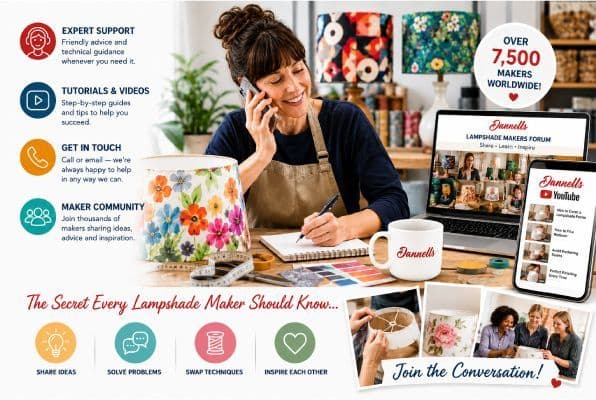 Support for lampshade makers