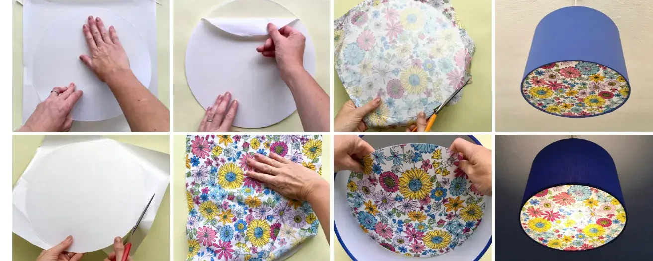 Creating a lampshade light diffuser