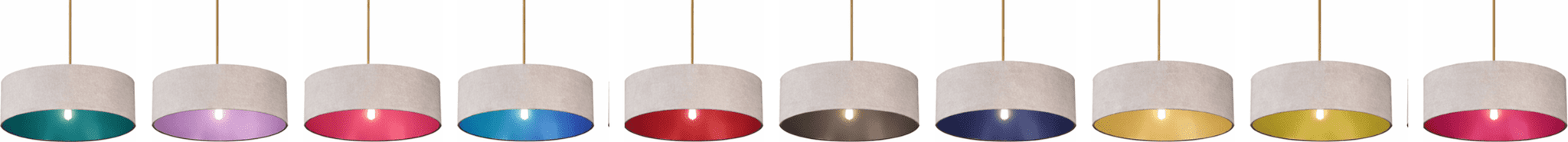 Lampshade Materials linings colours and Cream